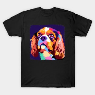 Cavalier King Charles Spaniel Pop Art - Dog Lover Gifts T-Shirt